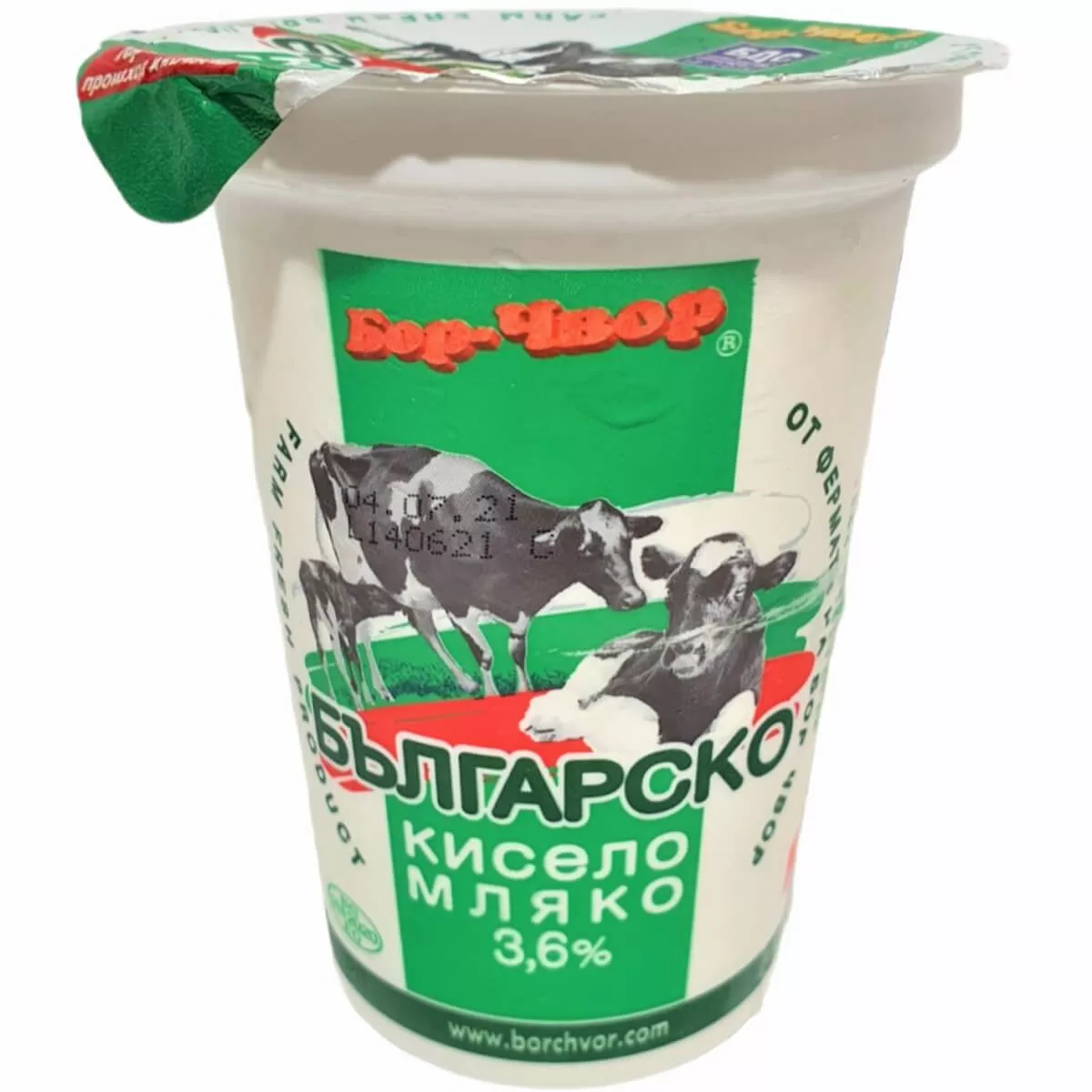 Кисело Мляко БОР ЧВОР БДС 3,6% 400гр
