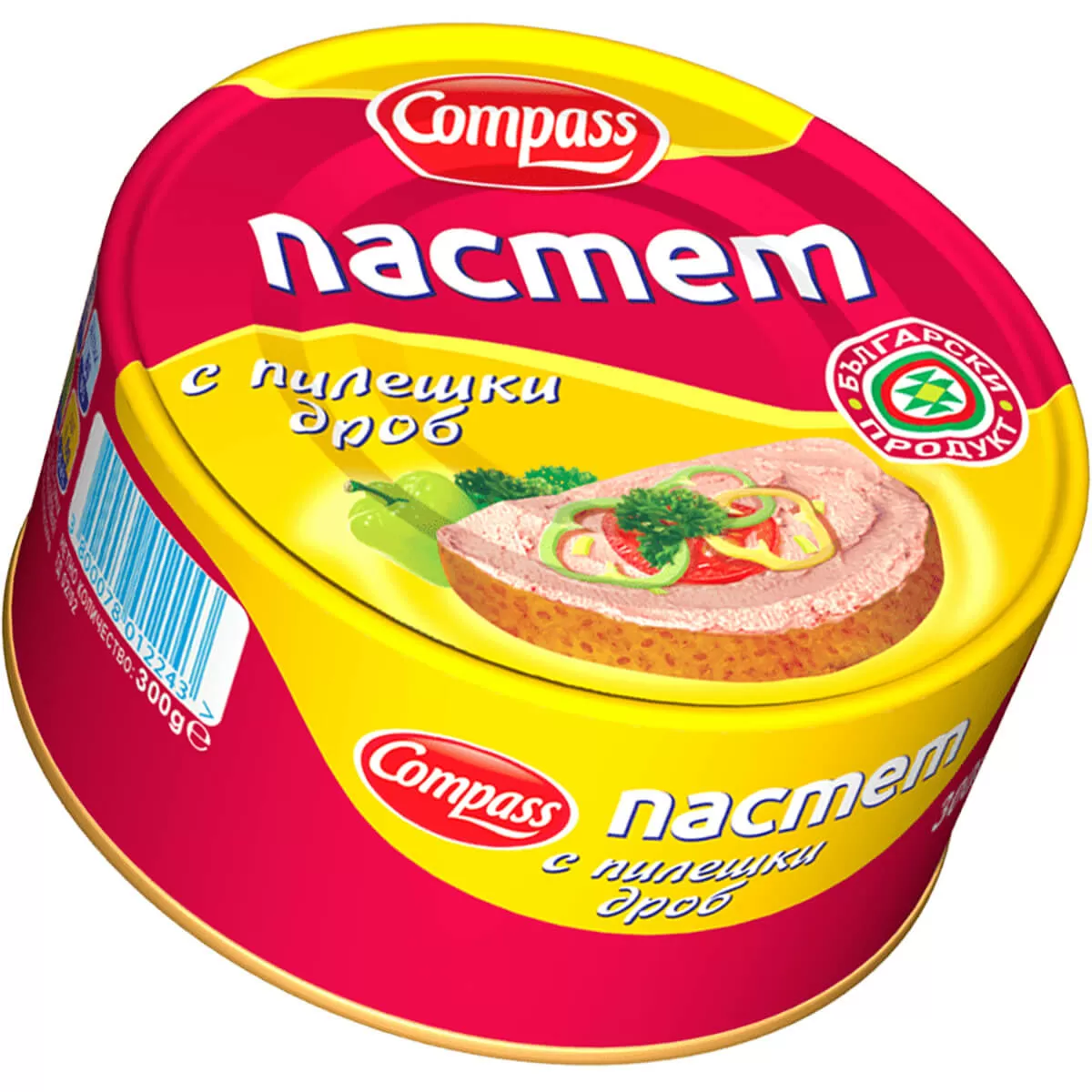 Пастет COMPASS с Пилешки Дроб 300гр