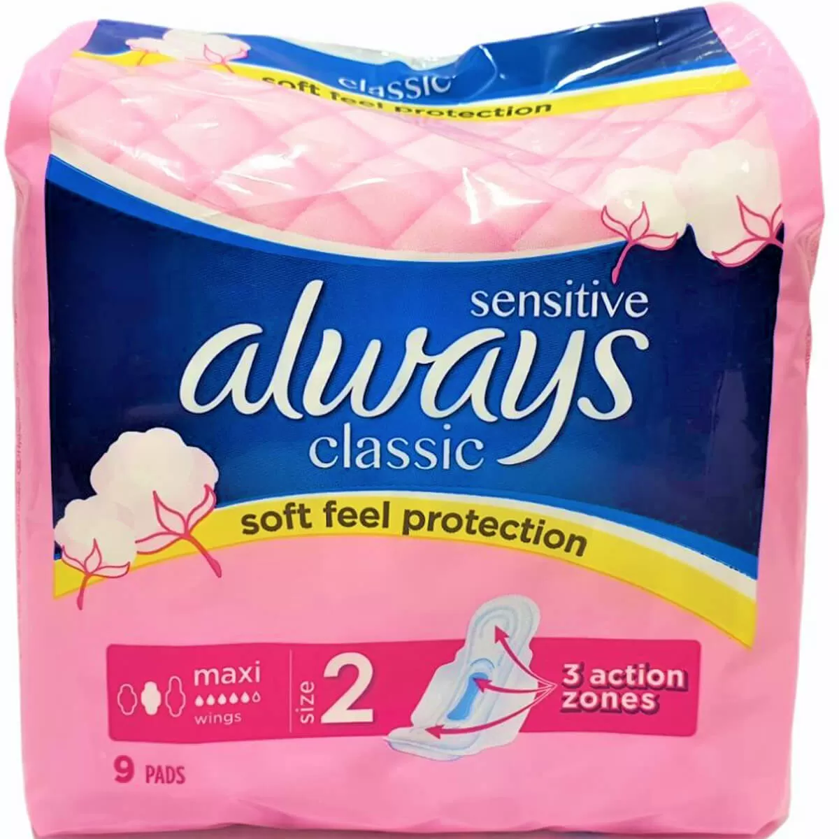 Дамски Превръзки ALWAYS Сlassic Sensitive Maxi 9бр