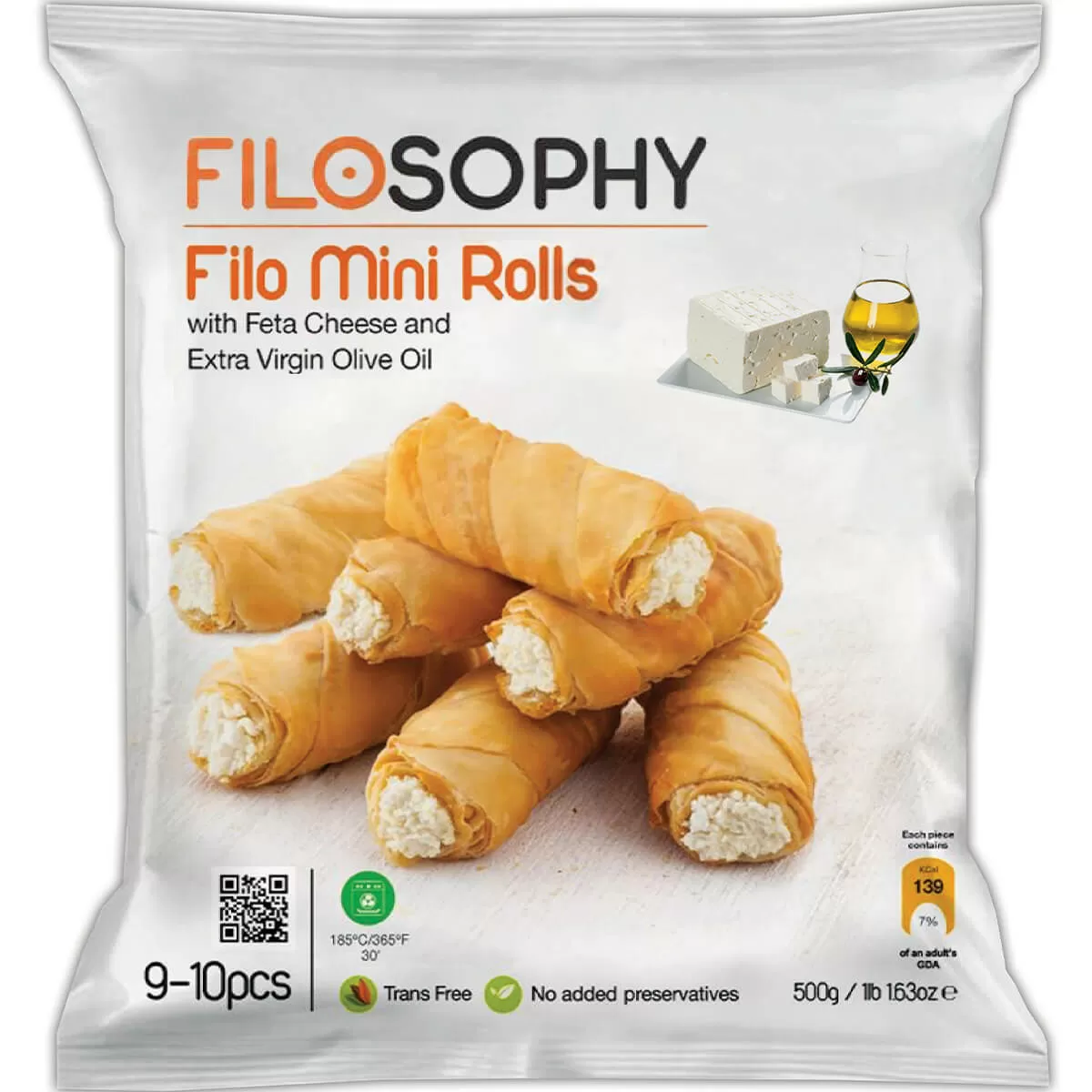 Мини Рулца със Сирене Фета (9-10бр) FILOSOPHY 500гр