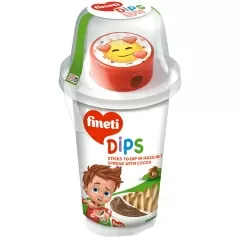 Мини Гризини Стикс FINETI DIPS + Играчка 45гр_0
