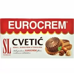 Бисквити SL Еврокрем Цвете 140гр_0