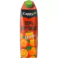 Натурален Сок CAPPY Портокал 100% 1л_0