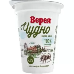 Кисело Мляко ВЕРЕЯ ЧУДНО 2,5% 400гр_0